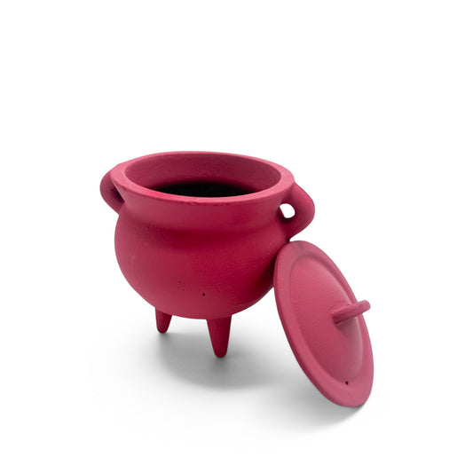 Hot Pink Cast Iron Cauldron