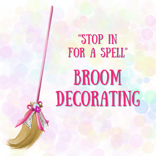 Stop In For a Spell: Broom Decorating