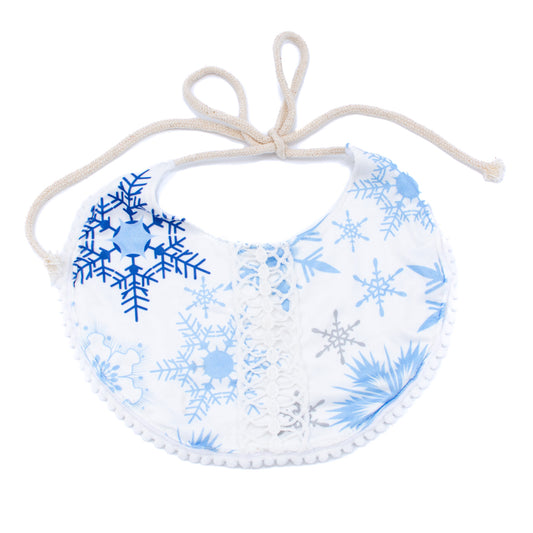 Winter Snowflake Baby Bib for Infants and Toddlers