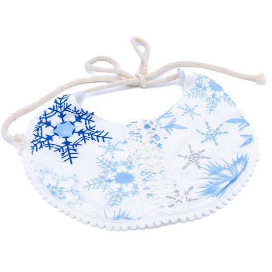 Winter Snowflake Baby Bib for Infants and Toddlers