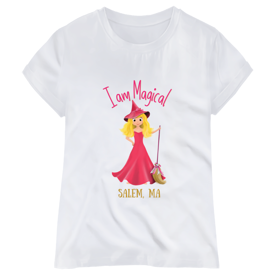 The Good Witch of Salem Child Shirt |”I am Magical”
