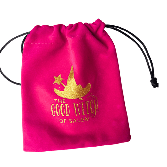 Good Witch Logo Crystal Velvet Pouch