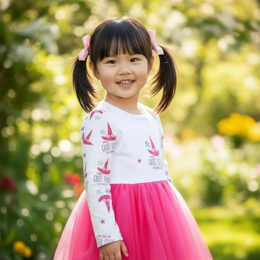 Child Hot Pink Logo Tutu Dress | Good Witch of Salem®