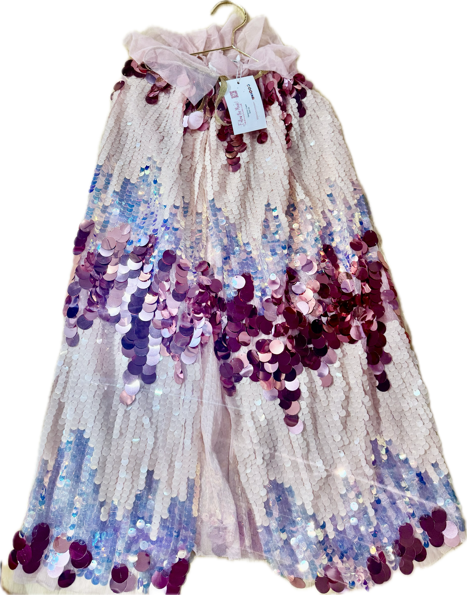 Pink Sequence Witch Cape for Children | Good Witch of Salem®