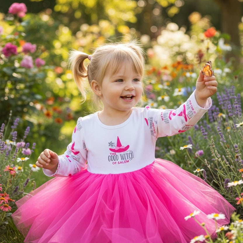 Toddler Hot Pink Logo Tutu Dress