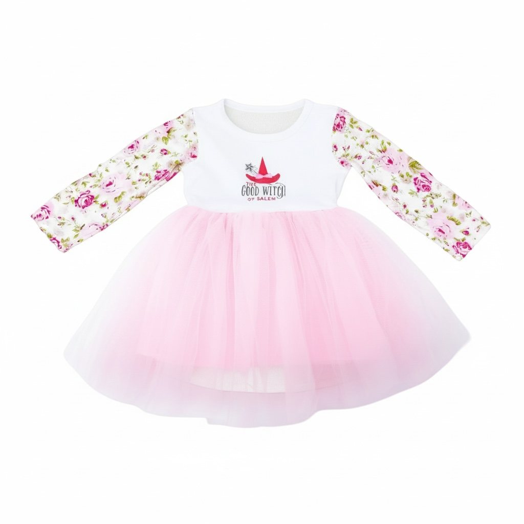 Child Light Pink Bloom Tutu Dress | Good Witch of Salem®