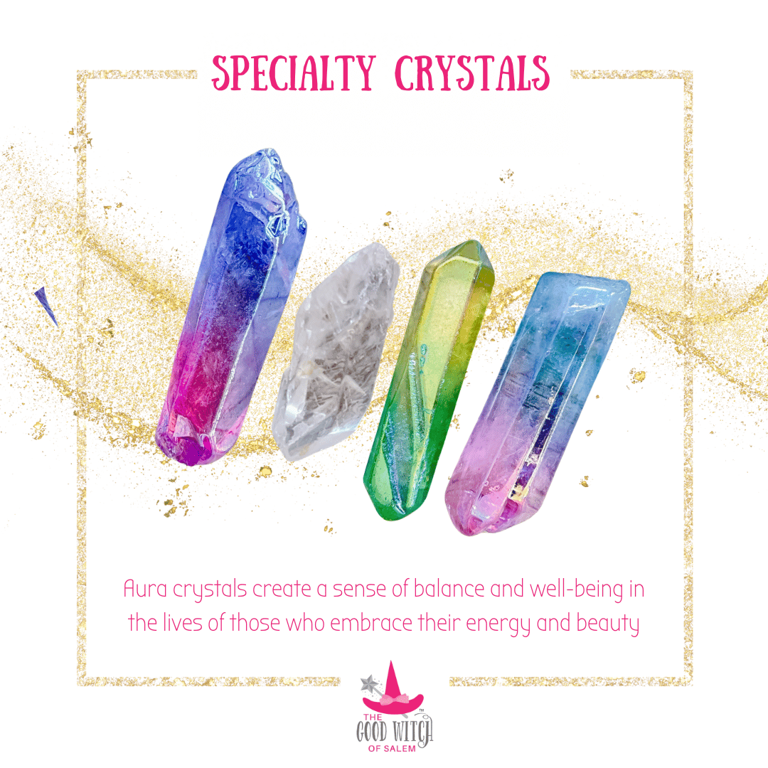 Blue and Purple Aura Quartz Crystal | Mystical Mermaid