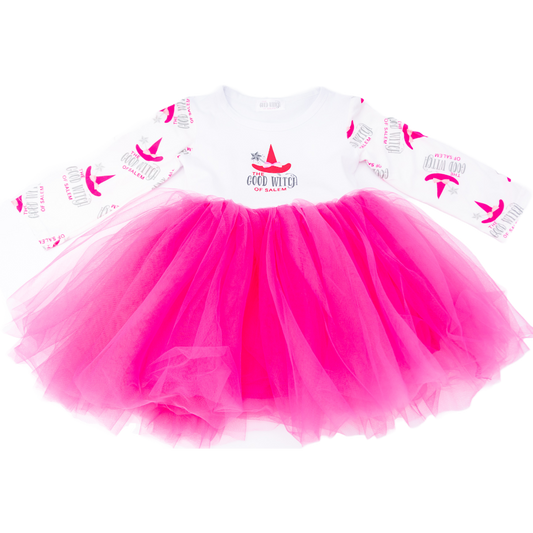 Good Witch Infant Tutu Dress | Hot Pink Logo