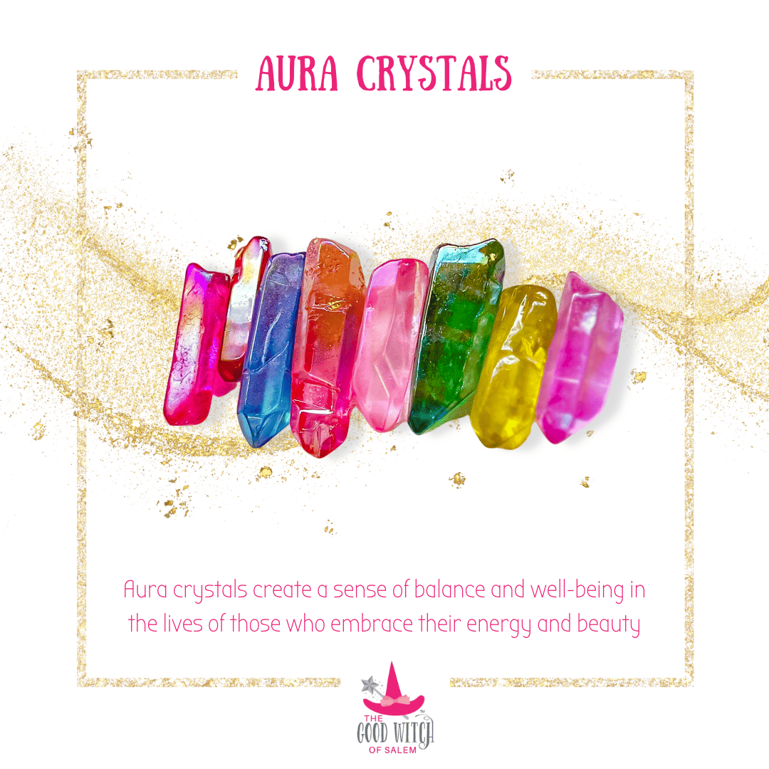 The Good Witch of Salem’s Crystals | Aura Quartz | Rainbow Crystals