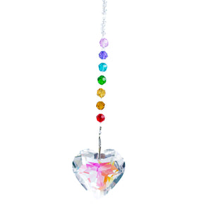 Healing Heart Rainbow Chakra Hanging Crystal | The Good Witch of Salem