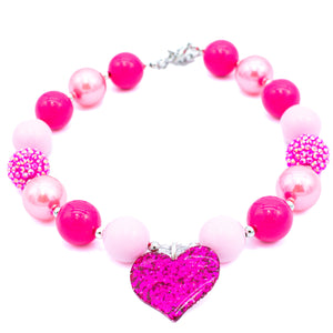 Pink Heart Necklace for Kids | The Good Witch of Salem