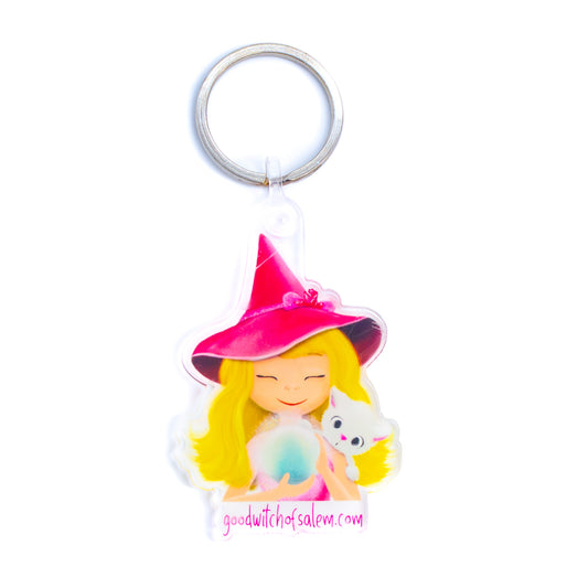 Good Witch of Salem Keychain | Crystal Ball