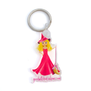 Good Witch of Salem Keychain | Broom