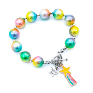 Good Witch Aura Rainbow Beaded Bracelet for Children