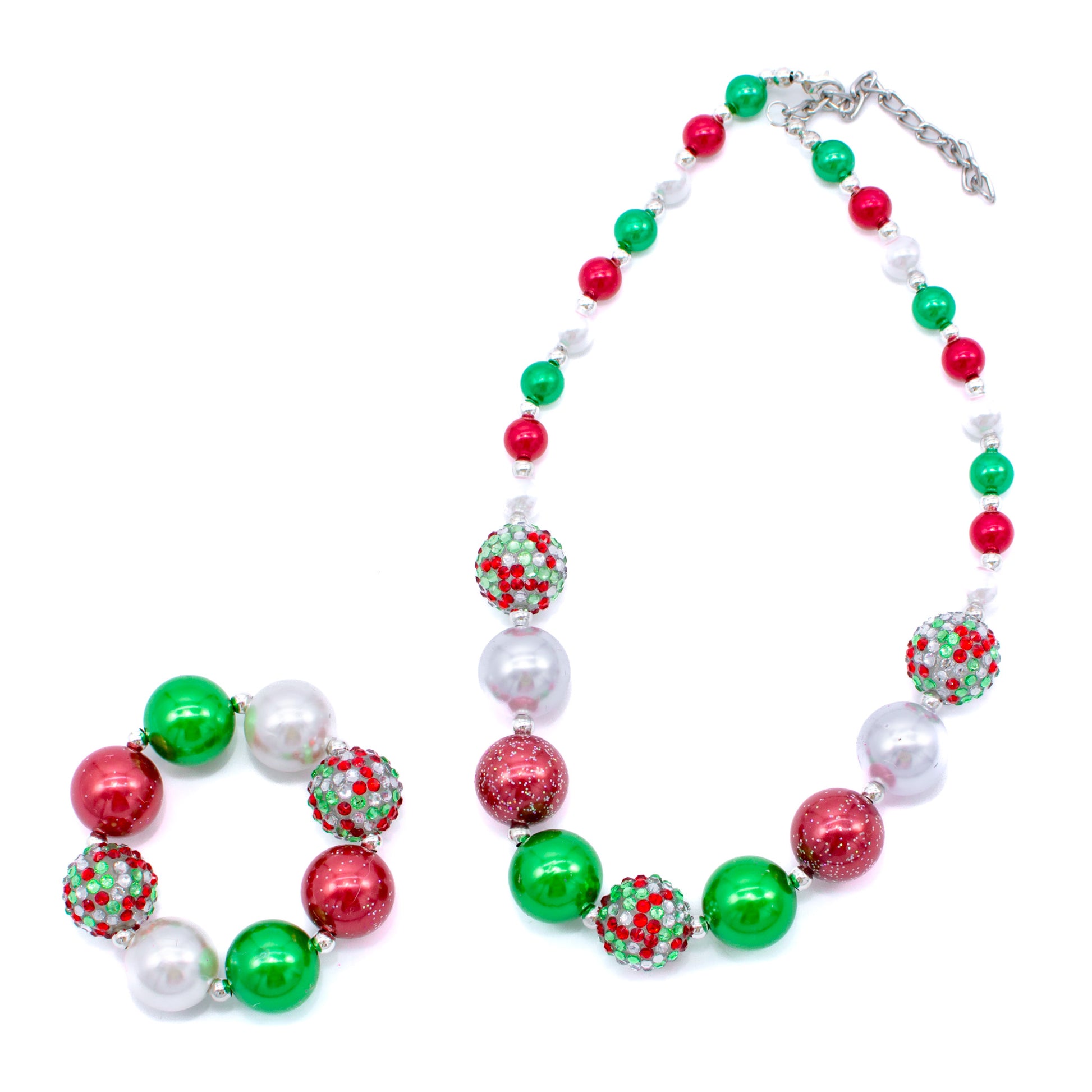 Christmas Beaded Necklace for Children | Holly Jolly