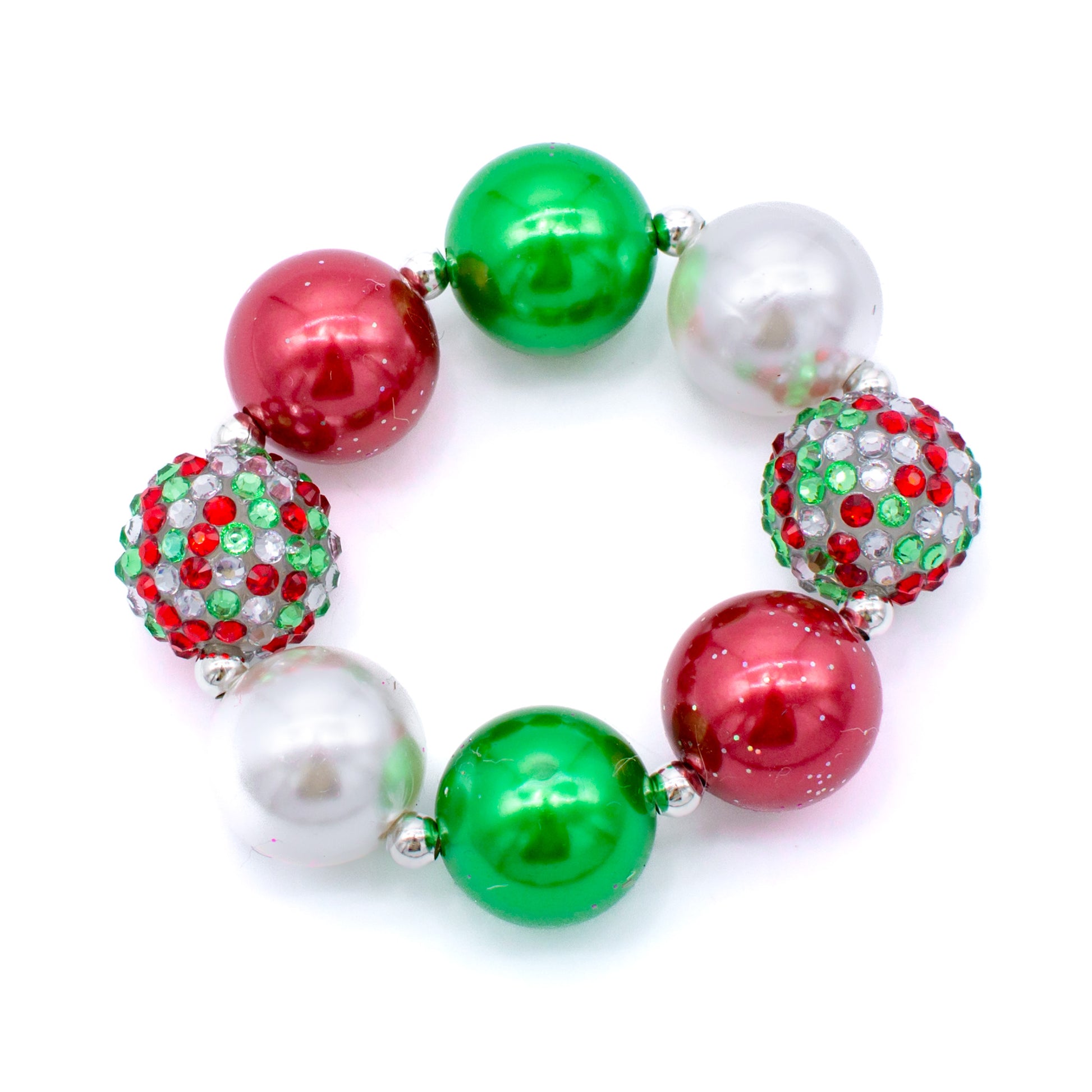 Christmas Beaded Bracelet for Children | Holly Jolly