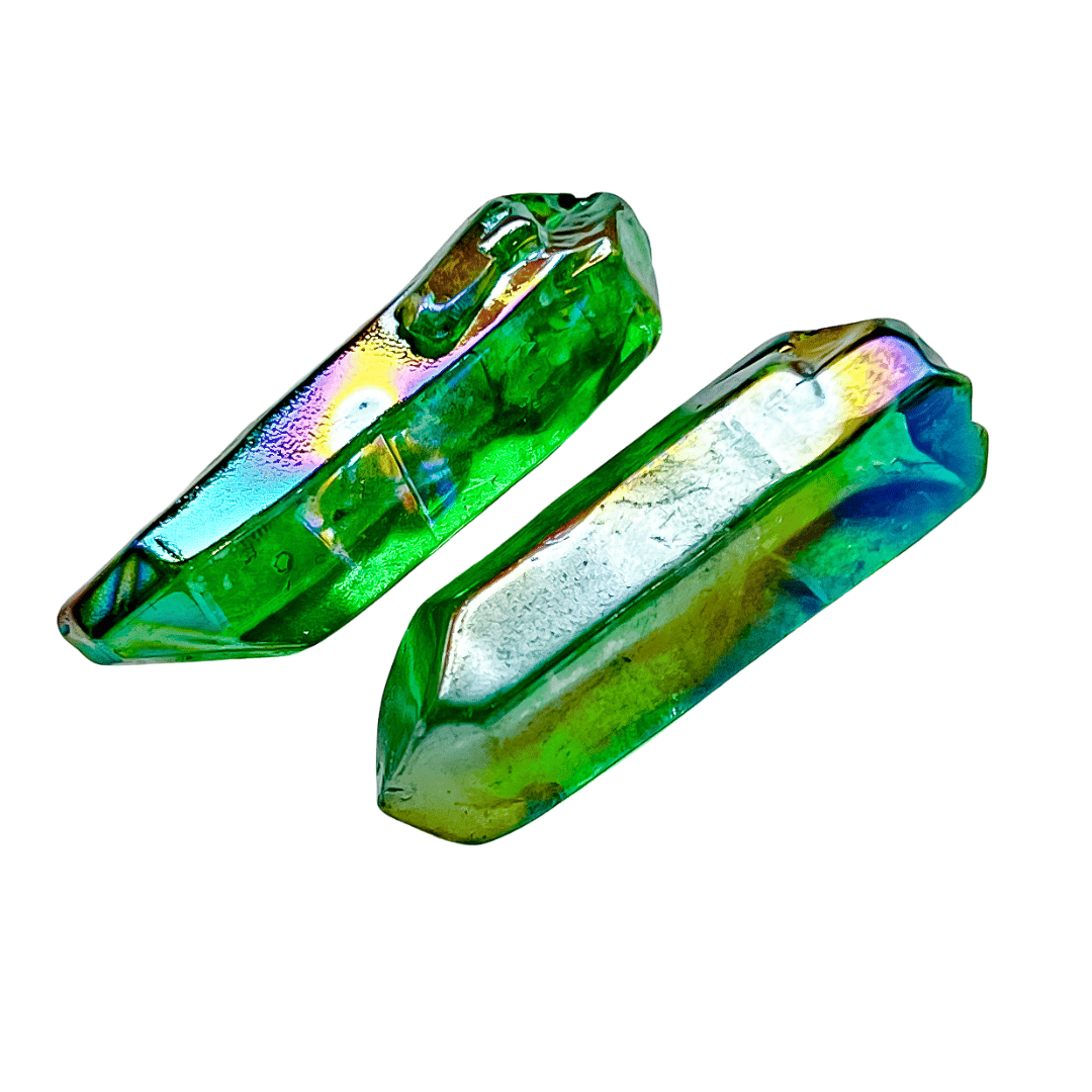 Green Aura Quartz Crystal | Emerald | Growth