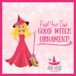 Paint a Witch Ornament | Standing Broom