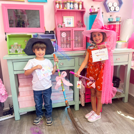 Stop In For a Spell: DIY Broom Decorating
