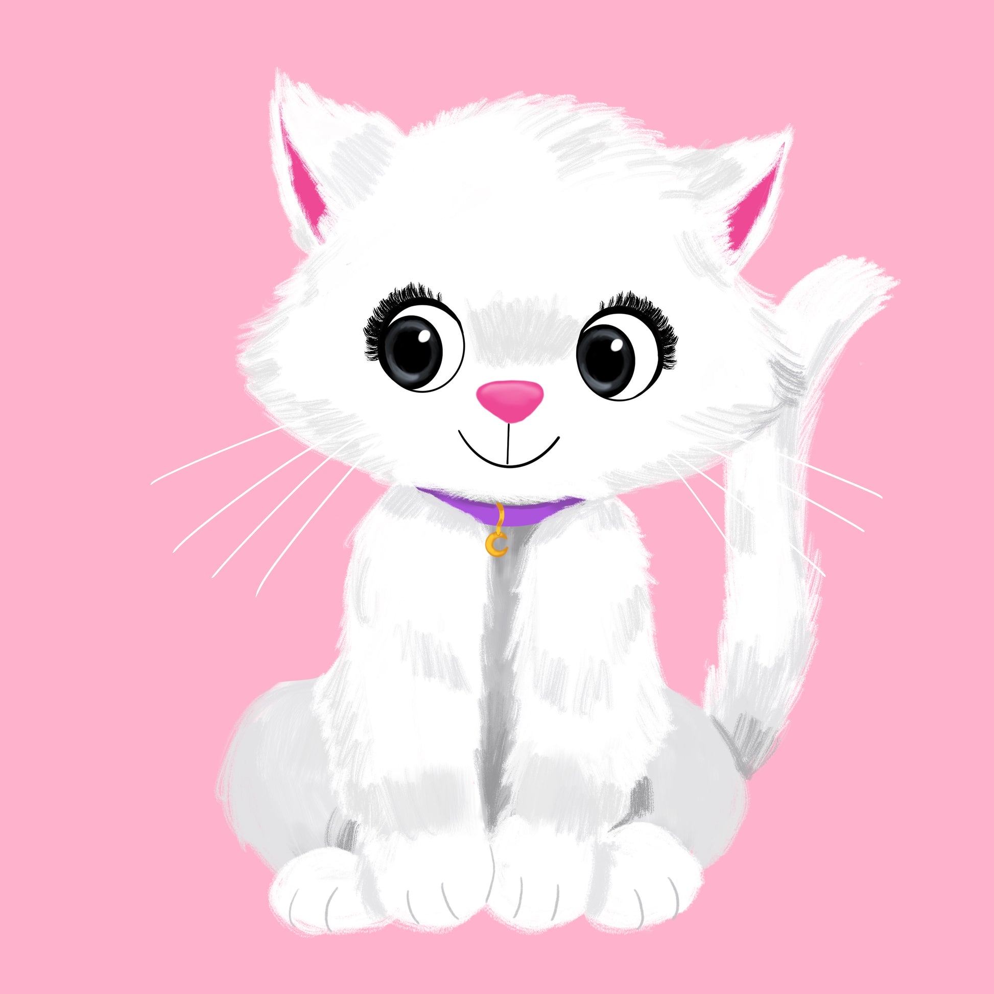 Luna the Cat Vinyl Sticker | The Good Witch of Salem®