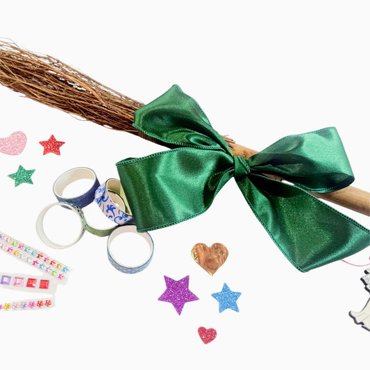 DIY Broom Decorating Spell Kit Emerald | From The Good Witch of Salem®