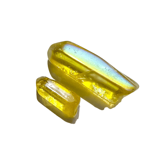 Yellow Aura Quartz Crystal | Topaz | Joy