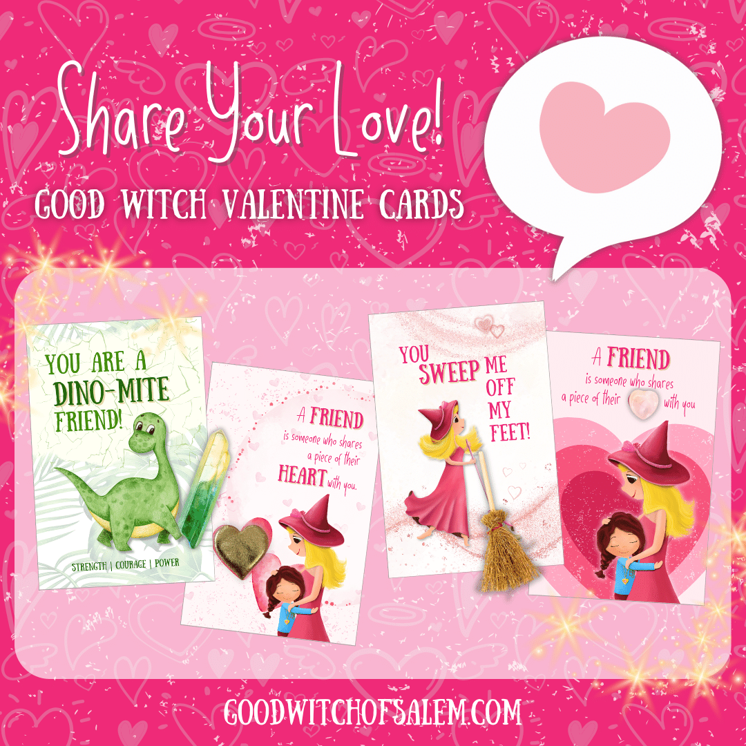 Valentine’s Day  Cards | "You are a Dino-Mite Friend" Dinosaur Crystal | Set of 10