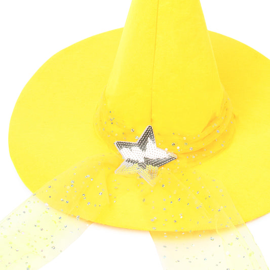 The “Topaz Joy” Large Yellow Witch Hat | The Good Witch of Salem