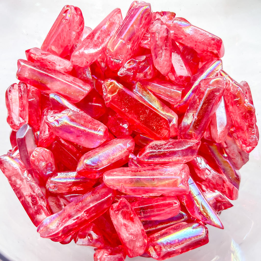 Red Aura Quartz Crystal | Ruby | Energy | Good Witch of Salem