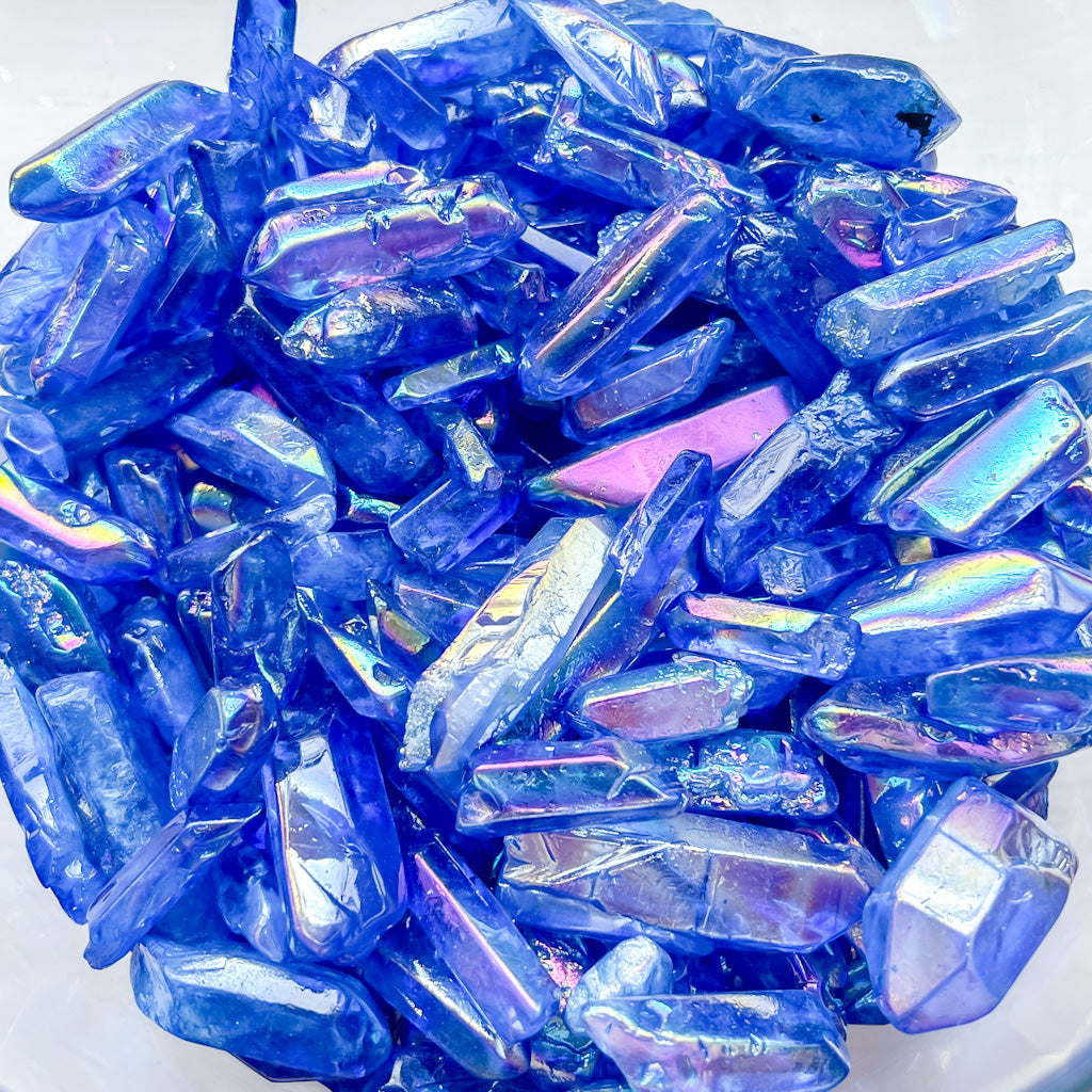 Blue Aura Quartz Crystal | Sapphire | Good Witch of Salem