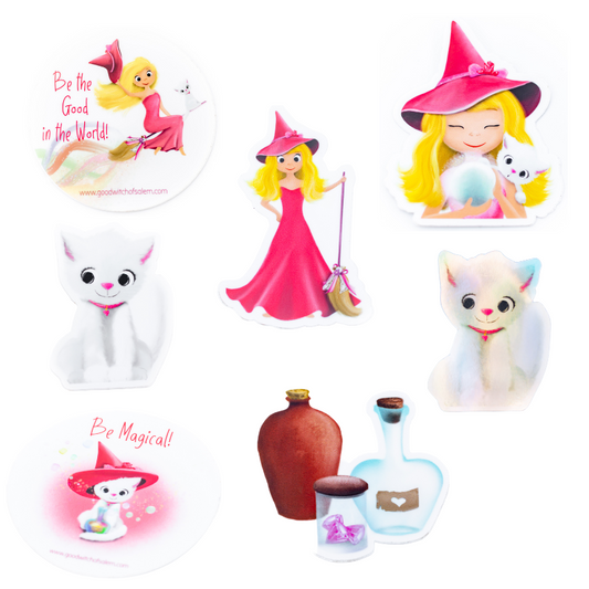 The Good Witch of Salem Vinyl Sticker | Aura the Cat