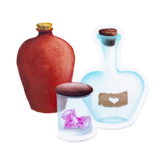 The Good Witch of Salem Vinyl Sticker | Potion Bottles